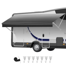 RV Awning Fabric Replacement, 16' (Fabric 15'2") 18 oz Heavy-Duty Weatherproof Vinyl Camper Awning Replacement