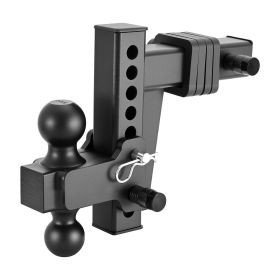 Adjustable Trailer Hitch, Fit 2 Inch Receiver, Trailer Hitch Mount with 2 Inch & 2-5/16 Inch Balls, 15000 lbs GTW, 6 Inch Drop