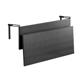 Balcony Hanging Table, 12 x 32 in Folding Balcony Railing Table, Outdoor Balcony Bar Table for Railings, 50 lbs Loading, Fit Railing from 1" to 4