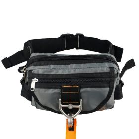 Tactical Waist Pack for Men, Multi-Pocket Fanny Pack with Adjustable Belt (Color: Grey)