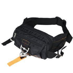 Tactical Waist Pack for Men, Multi-Pocket Fanny Pack with Adjustable Belt (Color: Black)