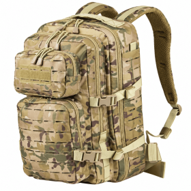 Small Tactical Backpack Assault Pack 40L Military Backpack with Molle for Hiking Hunting Rucksack Trekking (Color: camo)