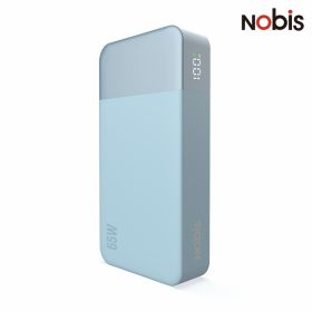 NOBIS Portable Charger 65W Fast Charging 20000mAh Power Bank for Laptop and Phone (Color: Blue)