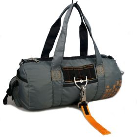Parachute Buckles Hook Tactical Duffle Bag Military Bag Small Tactcial Gym Bag for Camping Hunting (Color: Grey)